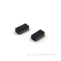 1,27 mm Cabeçalho feminino Dual Linha de entrada